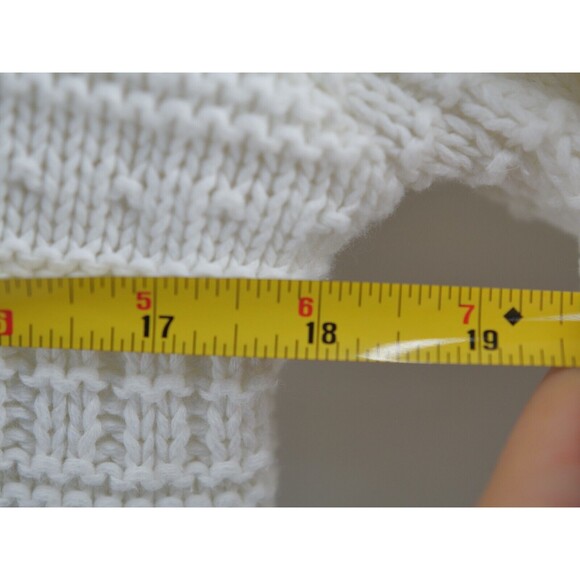 Gant x‎ Michael Bastian 1/4 zip Quarter White Cable Knit Sweater Small - Picture 8 of 11